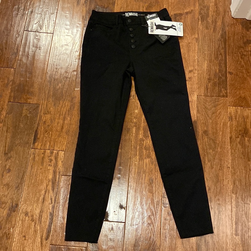 Black High Rise Skinny Jeans